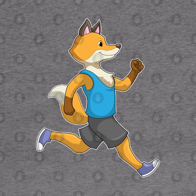 Fox as Runner at Running by Markus Schnabel